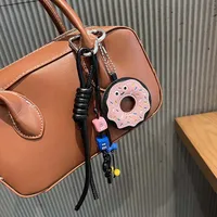 Spring And Summer New Sweet Cool Girl New Miu Bag Pendant Leather Flower Camera Pendant Car Key Chain sku image 4