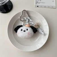 New-style Cartoon Cotton-filled Fabric Puppy Rabbit Doll Car Keychain Pendant Mobile Phone Lanyard Bag Hanging Ornaments For Women sku image 20