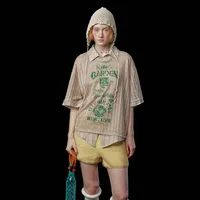 Jiayiku Trendy American-Style Jersey Knit Hollow-Out T-Shirt Short-Sleeve Sports Shirt Fake Two-Piece  For Men And Women main image 2