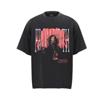 Jiayiku Men's  Summer American Street Fashion Brand Washed Tee Cultural Shirt Dark Character T-Shirt Short Sleeve main image 1