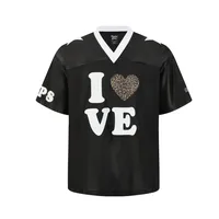 Jiayiku  Summer Short-Sleeved Leopard Print American Jersey Loose Hiphop Quick-Drying Mesh Sports T-Shirt For Men And Women main image 3