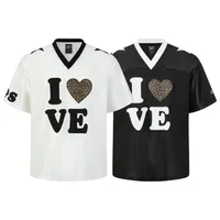Jiayiku  Summer Short-Sleeved Leopard Print American Jersey Loose Hiphop Quick-Drying Mesh Sports T-Shirt For Men And Women main image 5