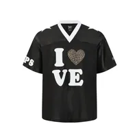 Jiayiku  Summer Short-Sleeved Leopard Print American Jersey Loose Hiphop Quick-Drying Mesh Sports T-Shirt For Men And Women sku image 5