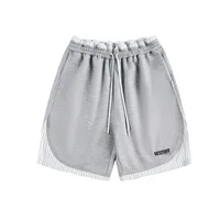 Jiayiku Trendy Brand  New American Retro Trendy Brand Color Matching Suit Shorts Straight Loose Sports Pants For Men And Women main image 3