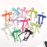 Little Red Book Trendy Miu Style Fresh Style Woven Bow Bag Mobile Phone Keychain Hanging Small Gift Accessories main image 2