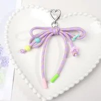 Little Red Book Trendy Miu Style Fresh Style Woven Bow Bag Mobile Phone Keychain Hanging Small Gift Accessories main image 3