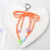 Little Red Book Trendy Miu Style Fresh Style Woven Bow Bag Mobile Phone Keychain Hanging Small Gift Accessories sku image 6