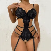 Foreign Trade Europe And The United States Sexy Underwear New Lace Transparent Temptation Jumpsuit Sexy Pajamas Wholesale Generation Of Fun Sleep main image 1