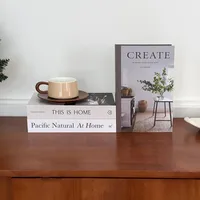Simple Nordic Home Simulation Book Indoor Home Decoration Magazine Fake Book Coffee Table Sample Room Desktop Decoration Book main image 3