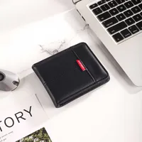 New  Men's Wallet Short Hot Selling Bag Ultra Light Coin Purse Vintage Casual Buckle Square Bag sku image 1