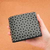 Men's Wallet Card Holder Men's Short Wallet Plaid Multi-Card Holder Vintage Wallet Man Men's Wallet main image 1