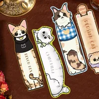 30 Original Kitten Reading Bookmarks Simple Hand Account Literary Creative Material Ins Reading Paper Bookmarks Can Be DIY main image 2