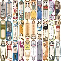 30 Original Kitten Reading Bookmarks Simple Hand Account Literary Creative Material Ins Reading Paper Bookmarks Can Be DIY main image 5