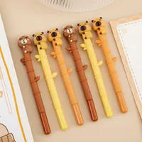 Creative Kapibara Holding Bamboo Gel Pen Student Stationery Wholesale Children's Day End-Of-Semester Christmas Gift Prize Reward main image 4