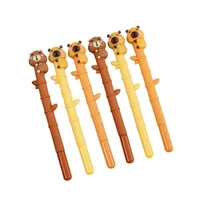 Creative Kapibara Holding Bamboo Gel Pen Student Stationery Wholesale Children's Day End-Of-Semester Christmas Gift Prize Reward main image 5
