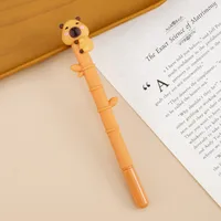 Creative Kapibara Holding Bamboo Gel Pen Student Stationery Wholesale Children's Day End-Of-Semester Christmas Gift Prize Reward sku image 2