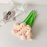 Teacher's Day Gift Cute Soft Silicone Rose Style Gel Pen Girl's Fun Flower Hand Account Pen Gift Pen sku image 2