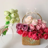 Teacher's Day Gift Cute Soft Silicone Rose Style Gel Pen Girl's Fun Flower Hand Account Pen Gift Pen main image 4