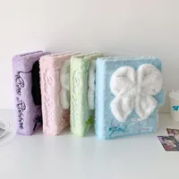 Ins Bow Big A5 Loose-leaf Storage Book Star-chasing Small Kaka Book 4 Palace 3-inch Perpetrator Plush Photo Album main image 4