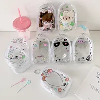 Ins Transparent Cartoon Baby Bag PVC High Transparent Doll Display Storage Bag Pendant Bag Cartoon Doll Pain Bag main image 1