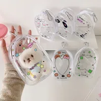 Ins Transparent Cartoon Baby Bag PVC High Transparent Doll Display Storage Bag Pendant Bag Cartoon Doll Pain Bag main image 2