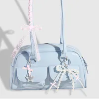 Explosions Sweet All-match DIY Pink Mesh Imitation Pearl Bow Star Love Bag Pendant Suit main image 1