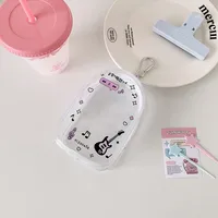 Ins Transparent Cartoon Baby Bag PVC High Transparent Doll Display Storage Bag Pendant Bag Cartoon Doll Pain Bag sku image 2
