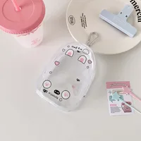 Ins Transparent Cartoon Baby Bag PVC High Transparent Doll Display Storage Bag Pendant Bag Cartoon Doll Pain Bag sku image 4
