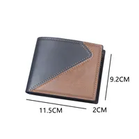 New Men's Wallet Short Card Holder One-piece Driver's License Wallet Men's Large Capacity Men's Wallet 30% Fold main image 3