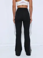 New Color Matching Yoga Flared Pants High Waist Hip Sports Pants Indoor Dance Fitness Flared Pants sku image 5
