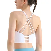 Thin Shoulder Strap Beautiful Back Sports Bra Women's Shockproof Push-up Underwear No Steel Ring Vest Sports Yoga Fitness Outer Wear main image 4