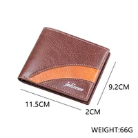 Men's Wallet Men's Short Wallet Card Holder Men's Wallet Large Capacity Multi-function Bag main image 3