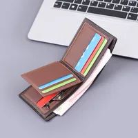 Men's Wallet Men's Short Wallet Card Holder Men's Wallet Large Capacity Multi-function Bag main image 4