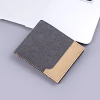 Men's Wallet Men's Short Canvas Wallet Card Holder Men's Wallet Men's  New Wallet Men main image 2