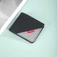 Men's Short Canvas Wallet Men's Small Wallet Men's Wallet Men's Ultra-thin Wallet Card Bag Wholesale sku image 2