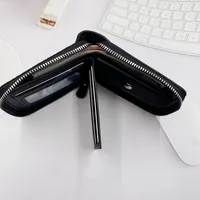 New  Wallet Men's Short Horizontal Zipper Wallet 20% Fold Coin Wallet Woven Pattern Stitching Wallet main image 2
