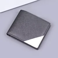 Men's Short Wallet Men's Dollar Bag Men's Wallet Vintage  Multi-card Stylish Wallet Wallet Wallet For Men sku image 1