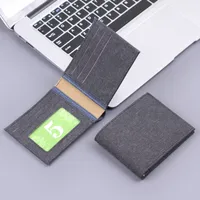 Short Canvas Wallet Men's Foreign Trade Hot Sale New Wallet Man Men's Wallet 9 Card Men's Wallet main image 3
