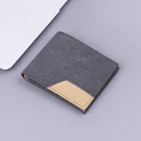 Canvas Men's Short Wallet Denim Men's Wallet Men's 20% Discount 9 Card Holder Men's Wallet Multi Card Holder New main image 2