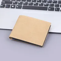 Short Canvas Wallet Men's Foreign Trade Hot Sale New Wallet Man Men's Wallet 9 Card Men's Wallet sku image 3