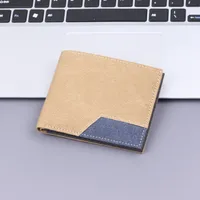 Canvas Men's Short Wallet Denim Men's Wallet Men's 20% Discount 9 Card Holder Men's Wallet Multi Card Holder New sku image 3