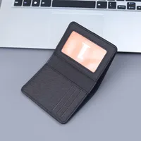 Canvas Men's Wallet Vertical Denim Short Wallet Card Holder Integrated Mini Folding Small Wallet Men's Simple main image 2