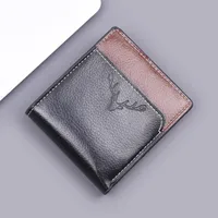 Wallet Men's Short Men's Ultra-thin Wallet New  Casual Men's Wallet Card Bag Integrated In Stock Wholesale sku image 1