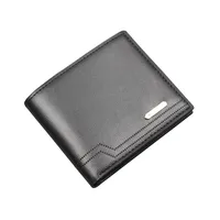 Men's Short Wallet Men's Card Holder One Men's Wallet Horizontal Dollar Bag Ultra-thin Soft Leather New Wallet main image 5