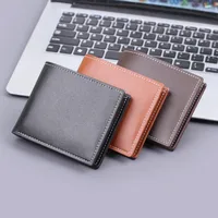 Men's Wallet Men's Card Holder One-piece Short Wallet Men's Wallet Men's 20% Folding Wallet Man  Wallet main image 1