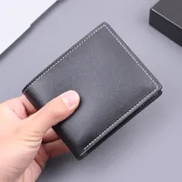 Men's Wallet Men's Card Holder One-piece Short Wallet Men's Wallet Men's 20% Folding Wallet Man  Wallet main image 2