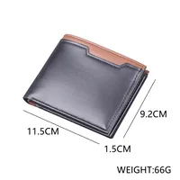 Short Men's Wallet Men's Card Holder New Men's College Students 9 Card Wallet Card Holder Simple Wholesale main image 2