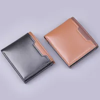Short Men's Wallet Men's Card Holder New Men's College Students 9 Card Wallet Card Holder Simple Wholesale main image 4