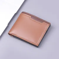 Short Men's Wallet Men's Card Holder New Men's College Students 9 Card Wallet Card Holder Simple Wholesale sku image 3