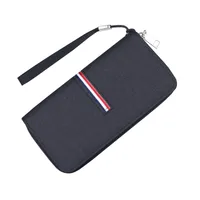 Canvas Hand Bag Men's Wrist Strap Men's Hand Bag Zipper Cloth Bag Carrying Strap Men's Long Wallet Men's Oxford Cloth main image 5